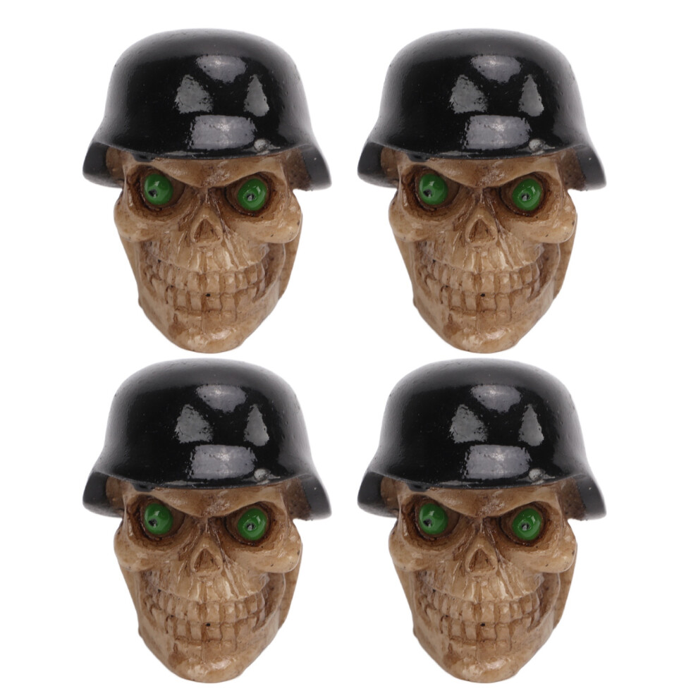4Pcs/Set Helmet Skull Type Tire Valve Stem Caps 8320539166414