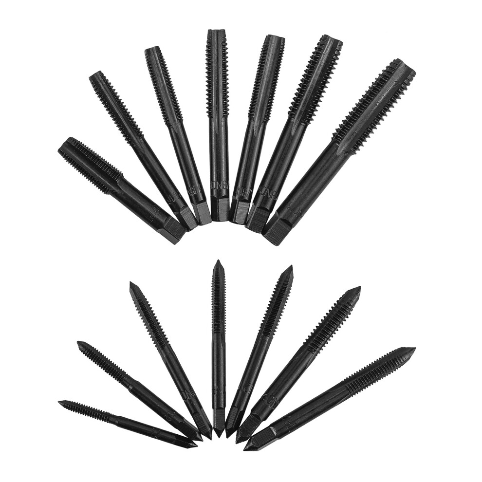 14Pcs Thread Tap Set Metric Spirals Point Tap Nitriding Coated 7751000018429