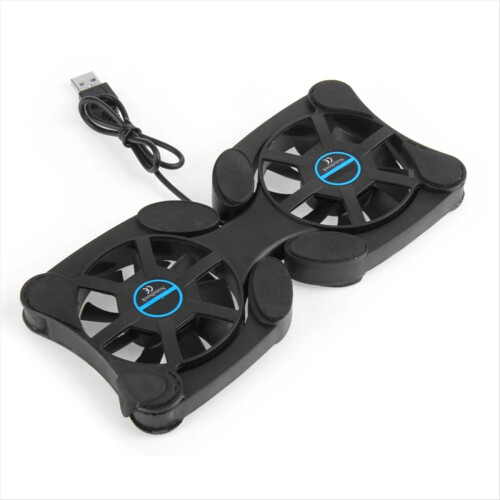 Foldable Cooling Pad Laptop Cooler with Double Fans USB Powered 2