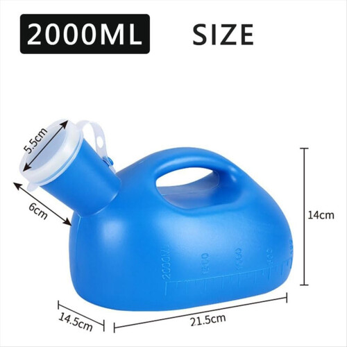 Orinatoio portatile per uomo e donna, 2000 ml, per uomo 2