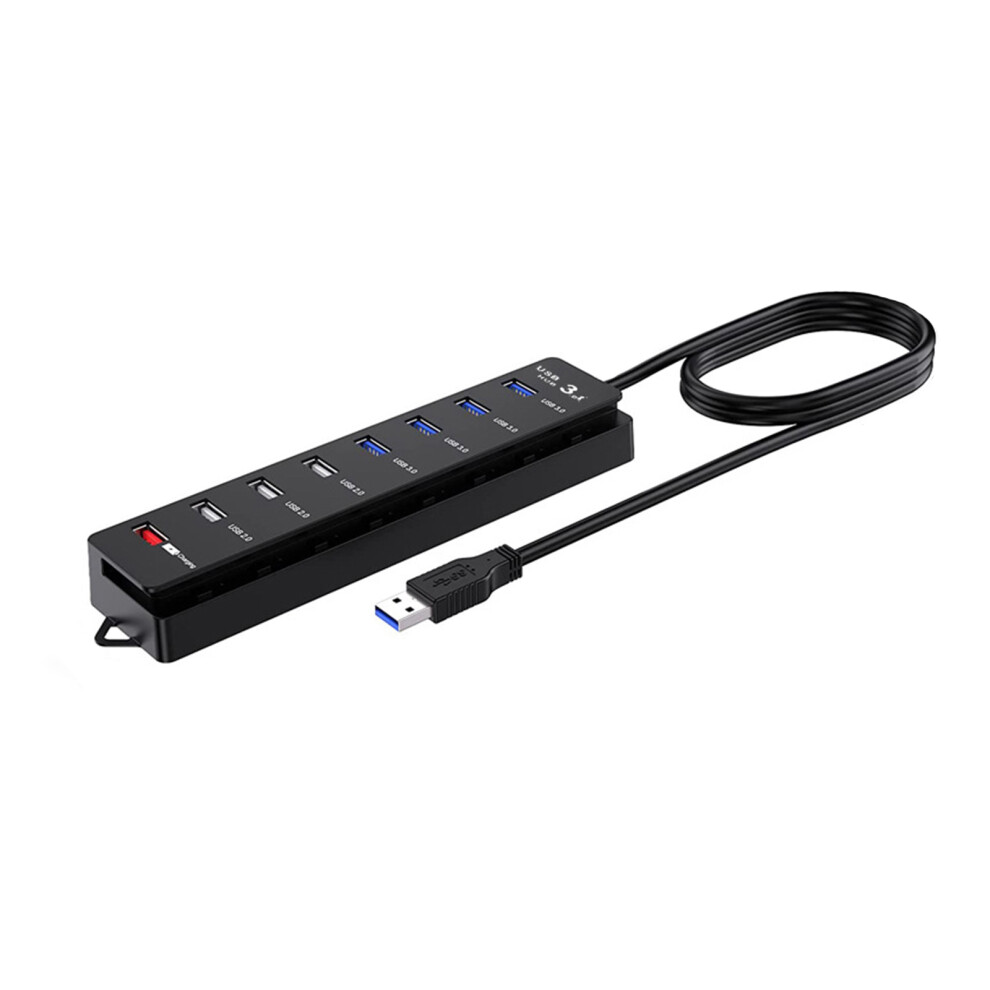 8 Port Usb Hub With Independent Switches Usb Splitter Power 7751000018993
