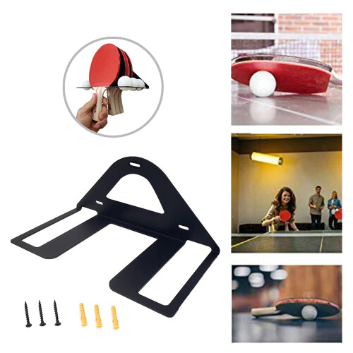 Pingpong Storage Rack Table Tennis Racket Holder Wall Mount 2