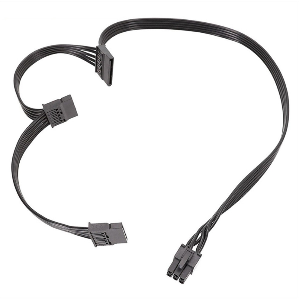 Photos - Cable (video, audio, USB) PCIe 6Pin Male to 3 Power Supply Cable for Focus Series
