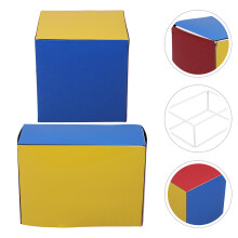 1Set Magnetisches Geometrie-Lehrmodell Aus Eisen, Abnehmbar, Farbig