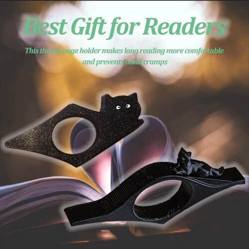Cat Thumb Book Page Holder for Reading Accessories B 1