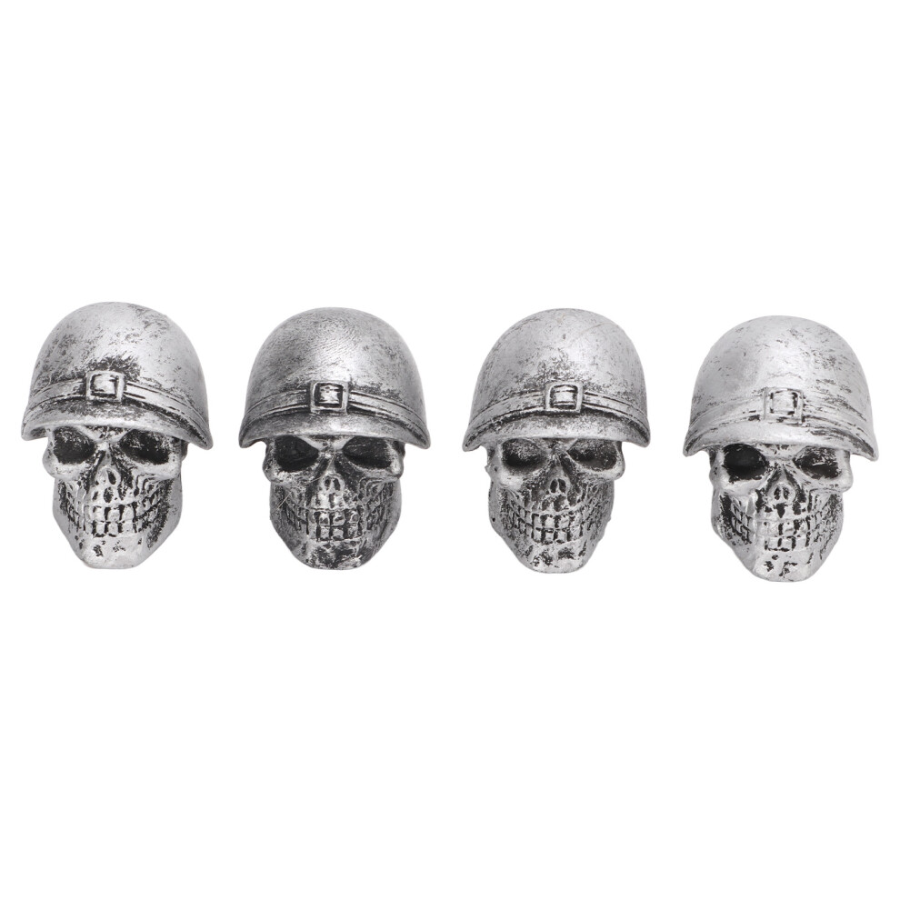 4Pcs Tire Valve Caps Skull Style Anti Oxidization 8320539166636