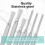 6 Pcs Clay Needle Tools 5.3 Inch Pottery Tools Carving Modeling Kit 3