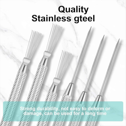 6 Pcs Clay Needle Tools 5.3 Inch Pottery Tools Carving Modeling Kit 2