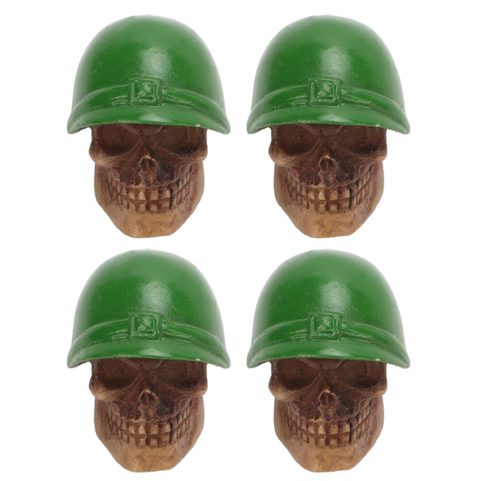 4PCS Tire Valve Caps Skull Style Anti Oxidization-image-OPC-PKFK5XJ-NEW