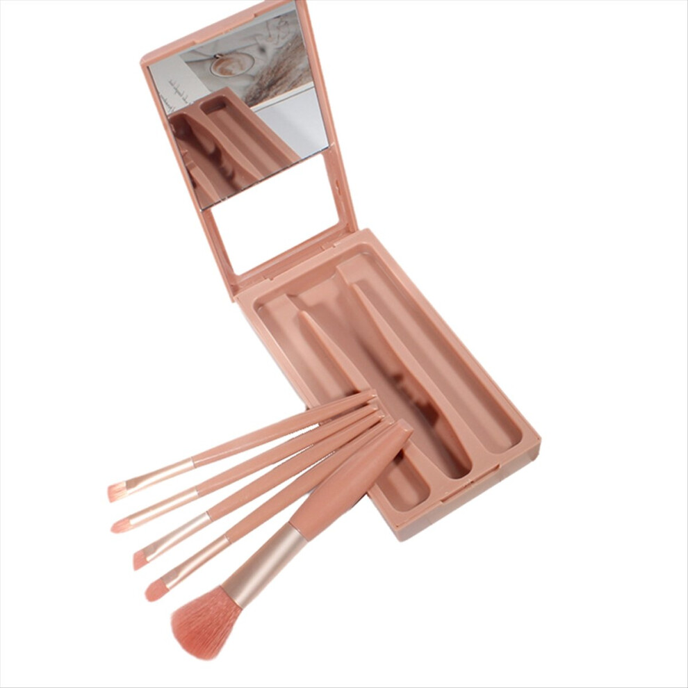 Merkkitã¶N Travel Makeup Brush Set With Case & Mirror C
