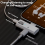 Προσαρμογέας δεδομένων USB3.2 10Gbps USB C σε διπλό Type-C OTG, λευκό 5