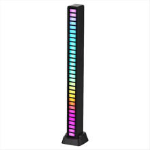Fita de LED RGB com controle de som musical e ritmo de captação de luz ambiente
