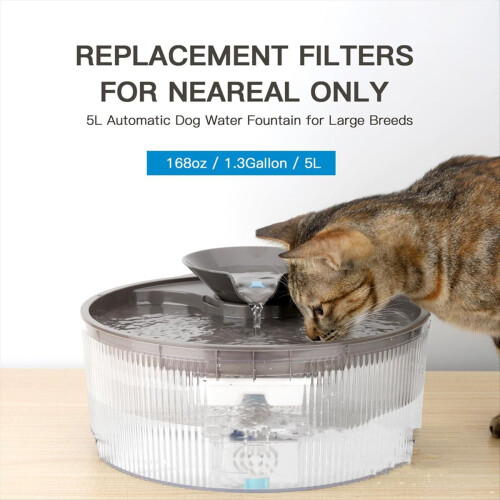 Filtri per fontanella per cani da 170 oz/1,3 galloni 3+3 1