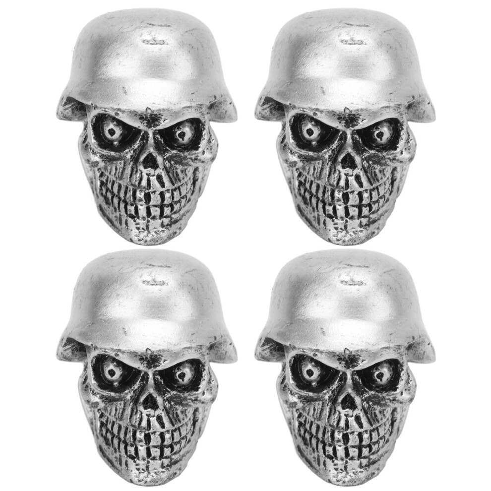 4Pcs/Set Helmet Skull Type Tire Valve Stem Caps 8320539166711