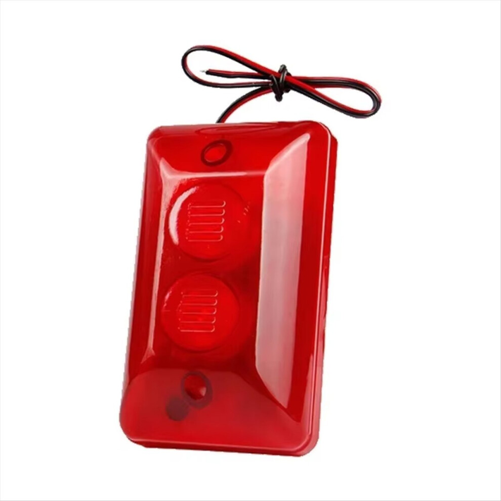 Mini Piezo Strobe Light Siren 12V Wired Alarm With Hi Sound 115Db 4711764342423