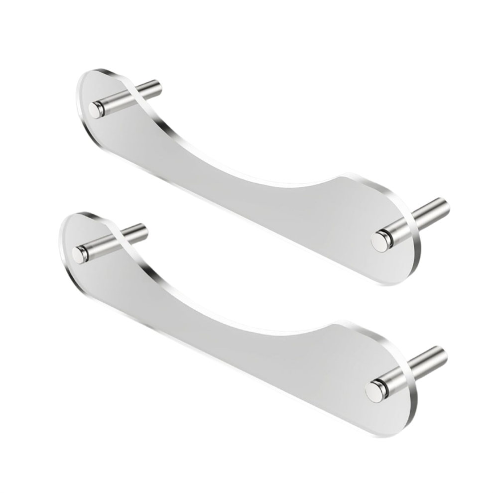 2Pcs Wall Mount Acrylic Hat Rack Organizer for Baseball Caps,-image-OPC-PKBXBV8-NEW