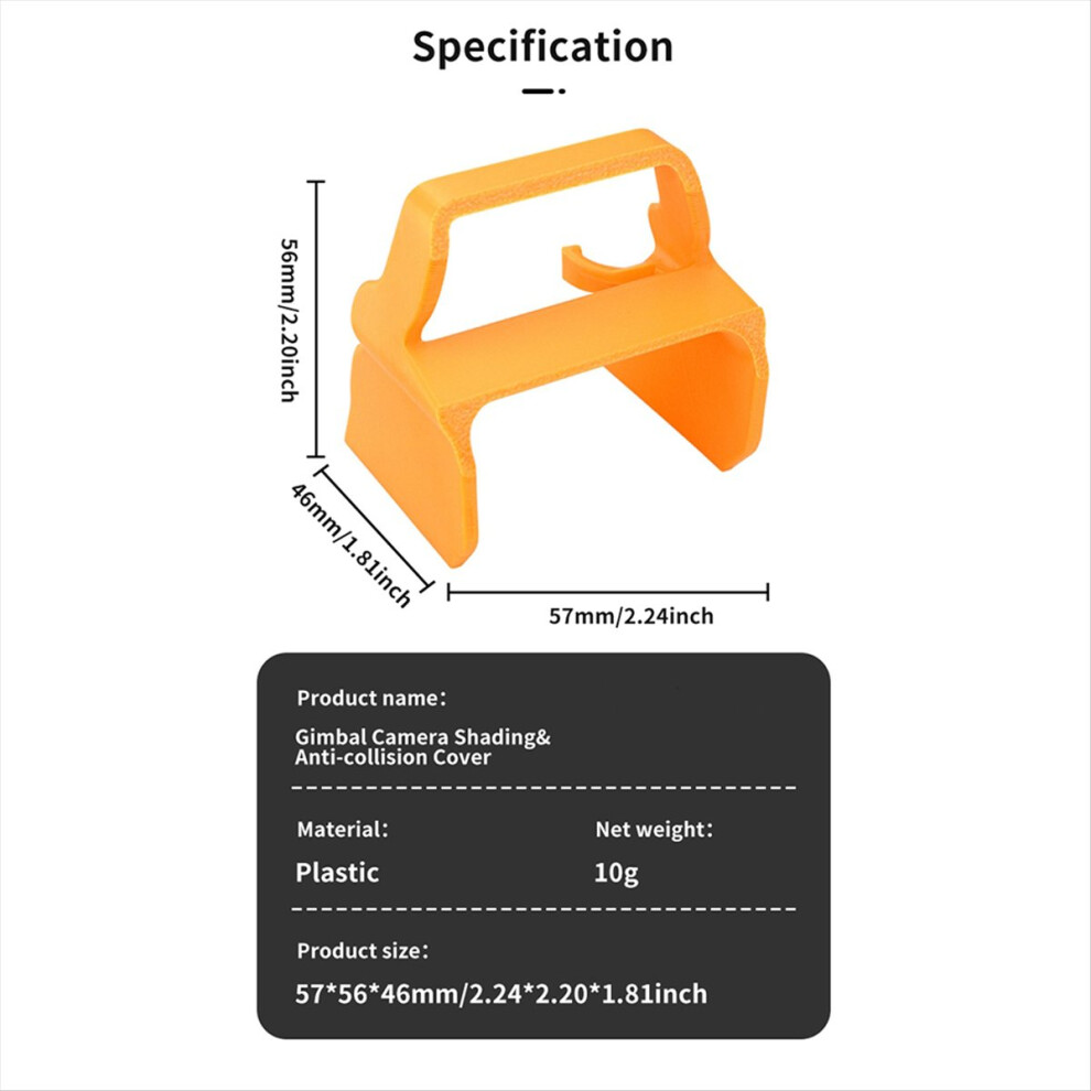 Lens Cover For Dji Flip Protective Lens Hood Drone Accessories Orange 4711736645002