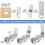 Cabinet Locks with Keys,1-1/2Inch Long Cam Locks Keyed 2