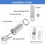 Cabinet Locks with Keys,1-1/2Inch Long Cam Locks Keyed 7