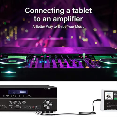 Διαχωριστής USB L σε 2 RCA Y για καλώδιο σύνδεσης ήχου iPhone 6 2 μέτρων 1