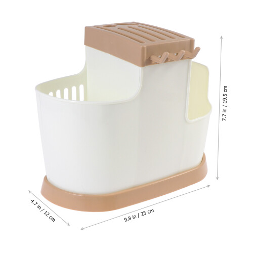 Stäbchen Besteck Container Lagerregal Perlmutt Lipgloss Weiß 1
