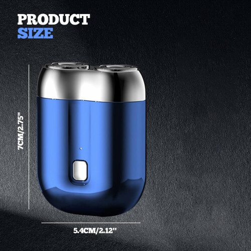 Barbeador elétrico de duas cabeças, barbeador elétrico portátil para viagem 2