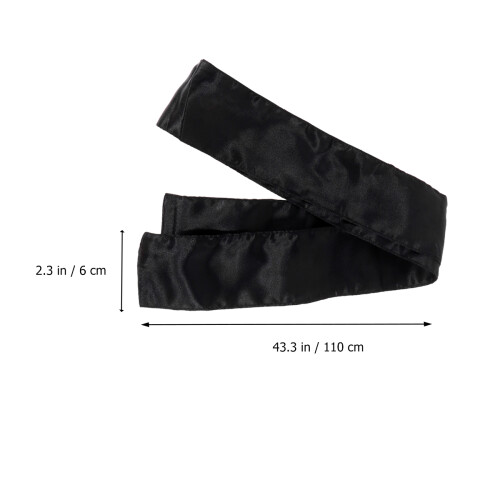 2 Stücke Kopftuch Perücke Schal Frontal Black 1