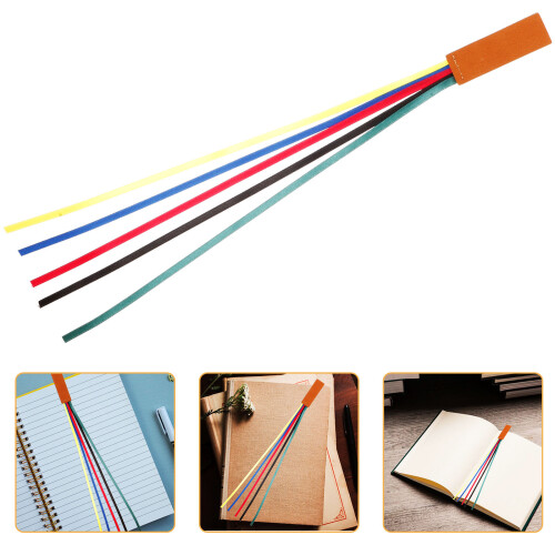 Edles Schwarzes Lesezeichen Aus Leder Mit Magnetischer Seite 2