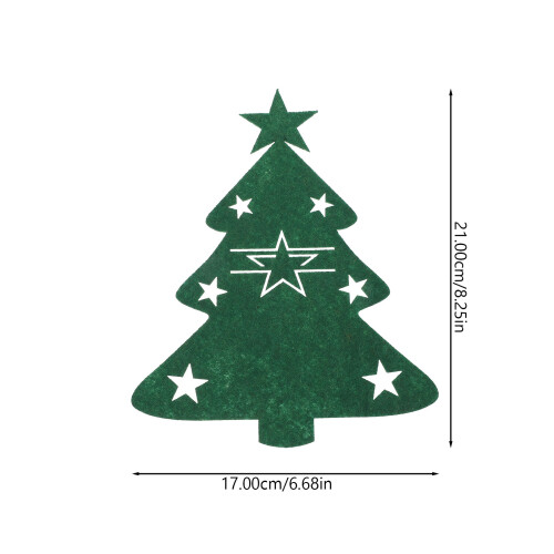 4Pcs Christmas Tree Cutlery Containers Lovely Tableware Pouches 1