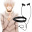 Fone de ouvido de anime com bluetooth e colar de cosplay 2