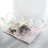 Schmucktablett aus Glas, elegantes Blumendesign, 4
