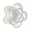 Schmucktablett aus Glas, elegantes Blumendesign, 1