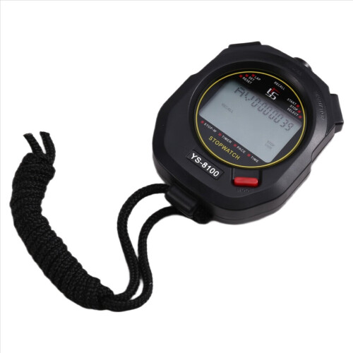 Timer Stopwatch Chronograaf Training Digitale Chronometers Zwart 1