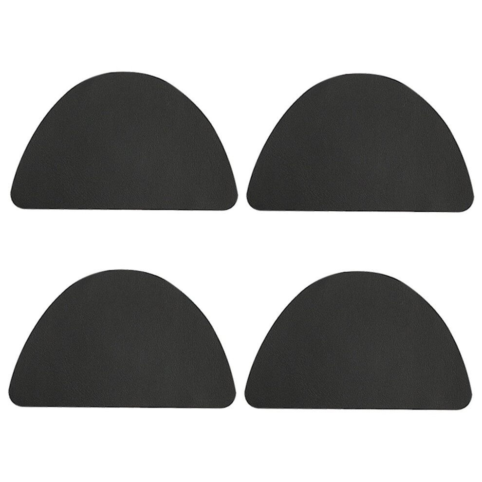 Foot Heel Protector - 4pcs Black Shoe Repair Stickers for Boots Heels - Durable Wear Prevention and Repair Stickers