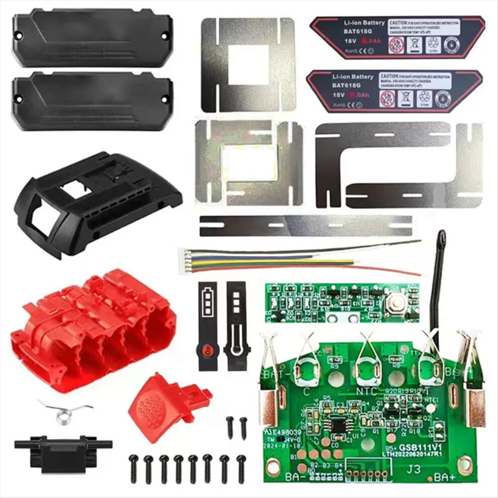 Bat618 18V Battery Case & Pcb For Bosch 18V Li-Ion Packs 4711736628753