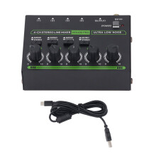4 Channel Stereo Line Mixer 6.35mm Interface Super