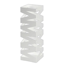 Suporte para guarda-chuvas Balde para armazenamento de guarda-chuvas Suporte para guarda-chuvas Branco