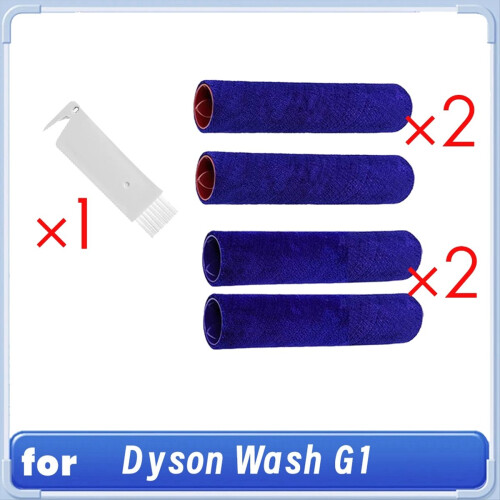 2 Sets Main Brush Roller with 1 Cleaning Brush for Dyson Wash G1