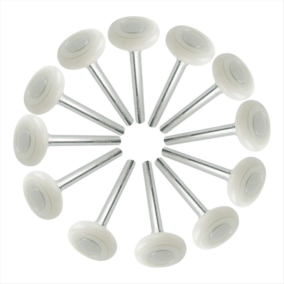 Garage Door Roller Wheel 4Inch Stem 12 Pack, 2Inch Quiet Nylon, 4711764324825