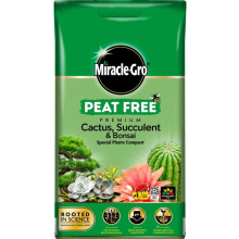 MiracleGro Peat Free CactusBonsai Compost 10L