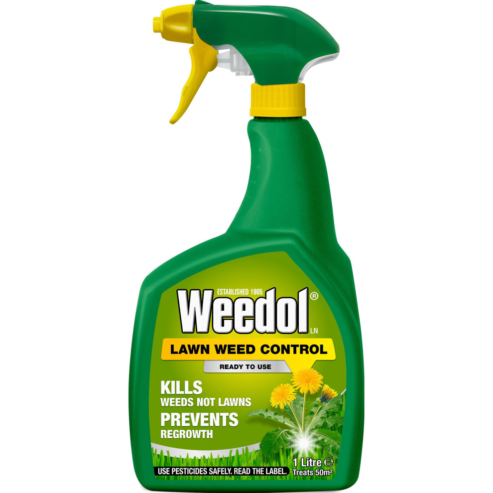 Weedol Lawn Weedkiller ready to use 1L-image-OPC-PKFKRDN-NEW
