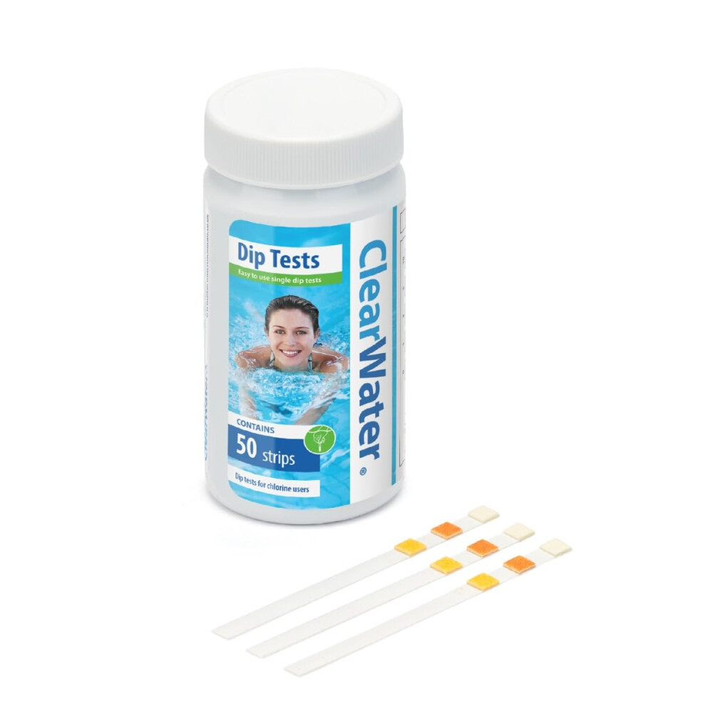 Clearwater Hot Tub Pool And Spa Test Strips X 503 In 1 Measures Chlorine Ph And Total Alkalinity