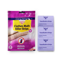 Zero In Clothes Moth Killer Strip s – 20Pack Place in Wardrobes Cupboards and Drawers to Kill Clothes Moths Eggs and Larvae Fragranced