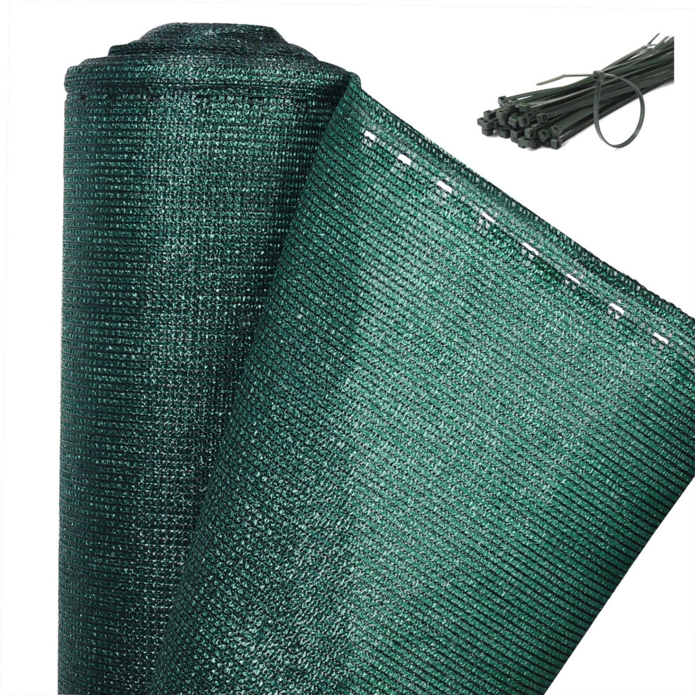 Woltu Balcony Privacy Screen Windbreak Net Fence Sunshade Weatherproof Hdpe Privacy Protector Balcony Cover With Cable Ties 18X15m Gzz1183m31 Green 8104718001457