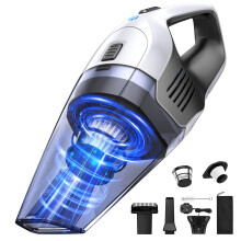 Handheld Vacuum Cleaner Powerful Suction Portable Lightweight Hand Held Vacum Cordless with 2530Mins Long Runtime Rechargeable Battery Quick Char