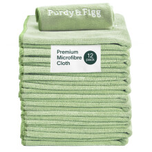 Purdy Figg Microfiber Cleaning Cloth Super Soft StreakFree Multipurpose Polishing Cloth LintFree ScratchResistant Super Absorbent Reusable