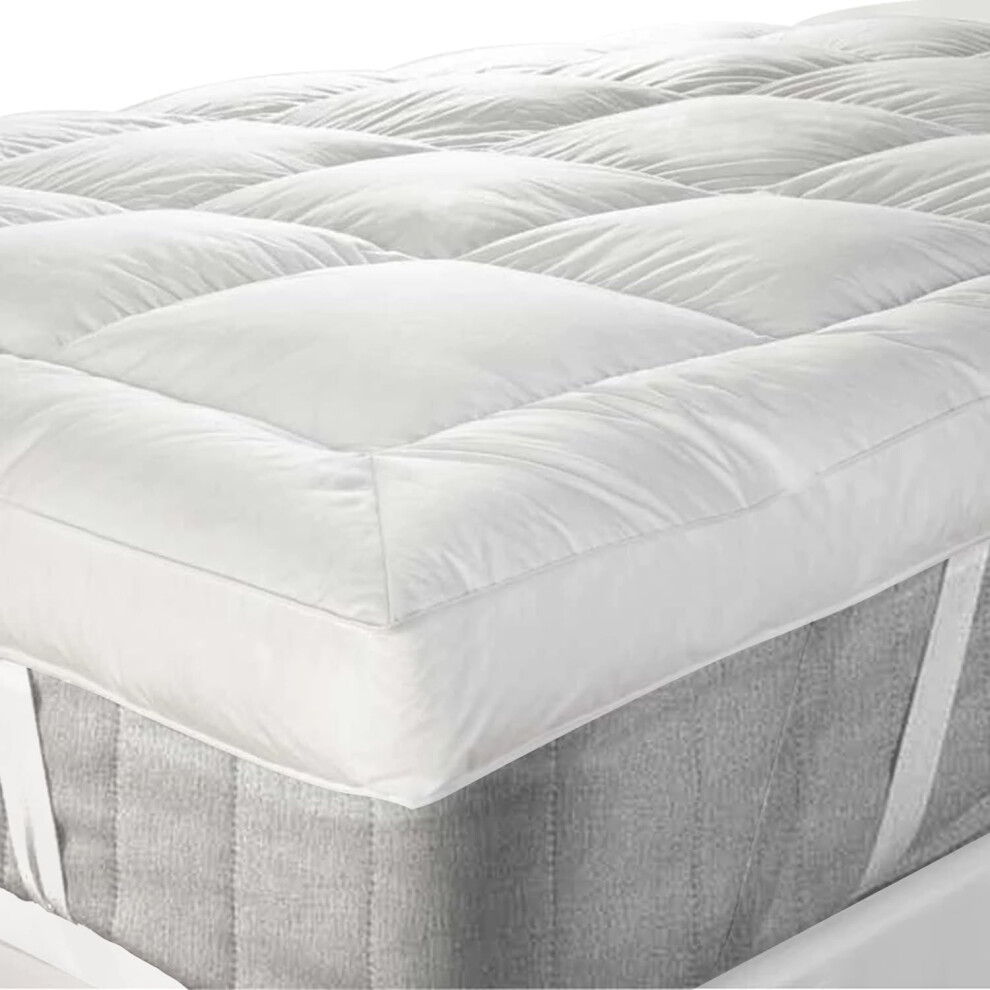 Gmtextiles Gmtextile Double Mattress Topper 5Cm Thick Mattress Topper Microfiber Mattress Topper Double Bed Double Bed Mattress Toppers Double Bed Topper An