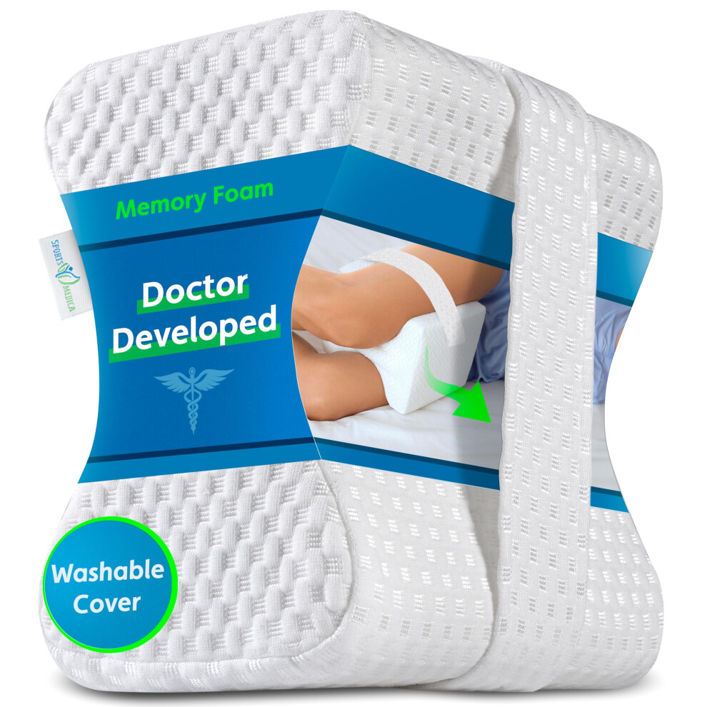 Sports Medica Knee Pillow Washable Cover Memory Foam Leg Pillow For Sleeping On Side Doctor Developed Ehandbook Sleeping On Back Hip Support