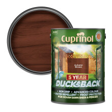 Cuprinol Ducksback 5 Year Waterproof for Sheds and Fences, 5 L , Autumn