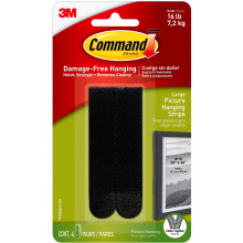 Command Large Picture Hanging Strips , 4 Pairs (8 Strips) Adhesive Strips,